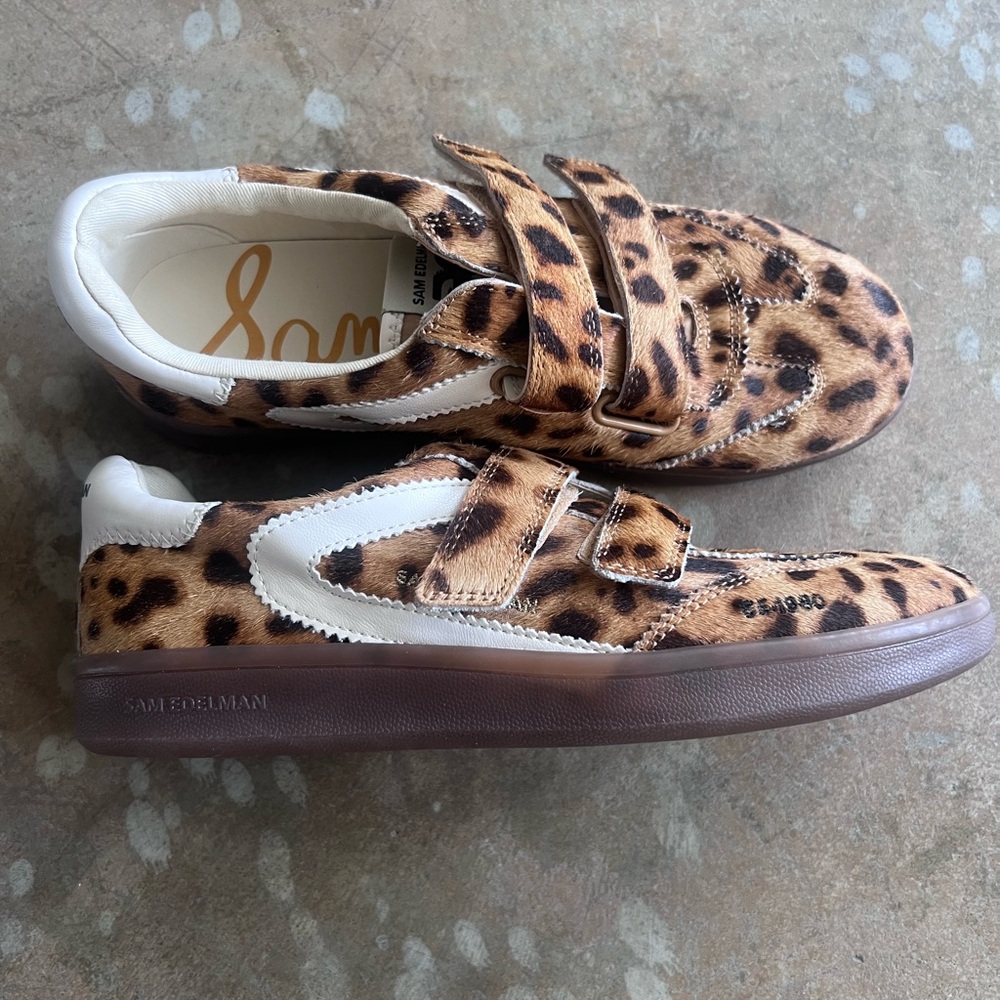 NWOT Sam Edelman Leopard Print Sneakers